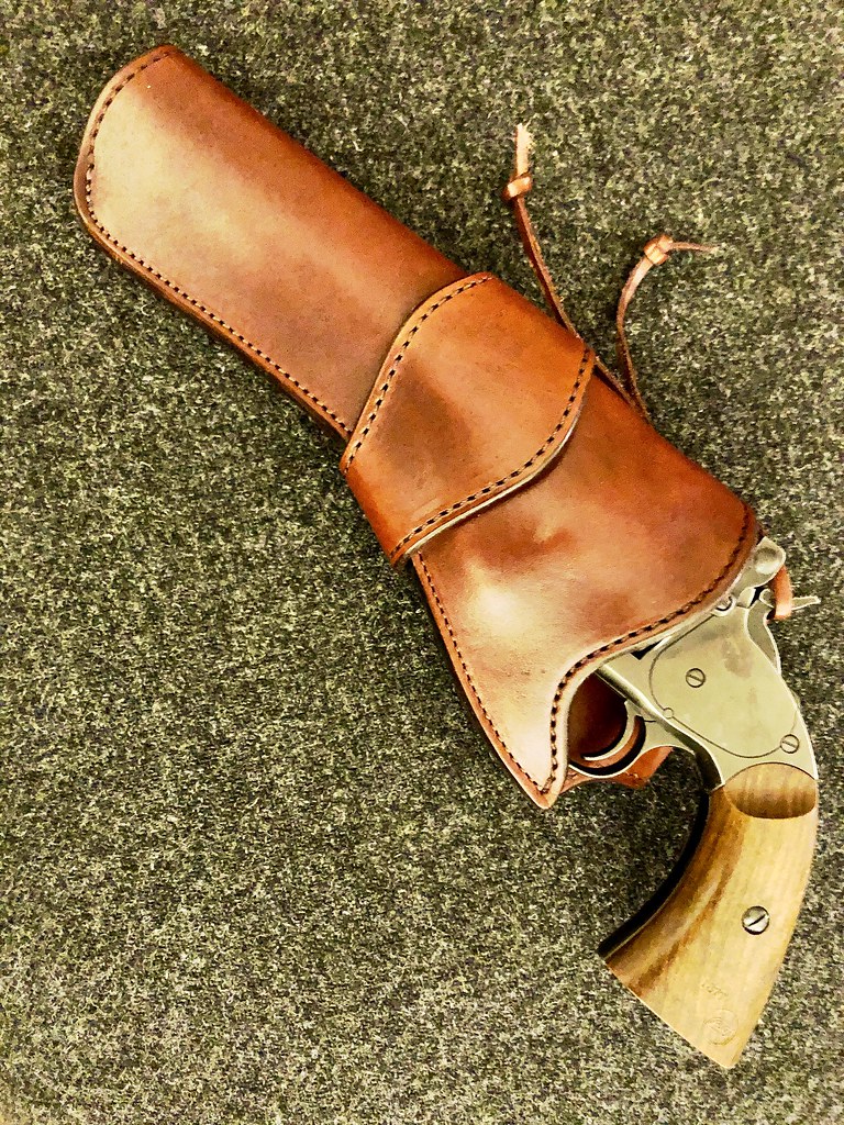 Holstered Schofield My Schofield 1877 revolver in a London… Flickr