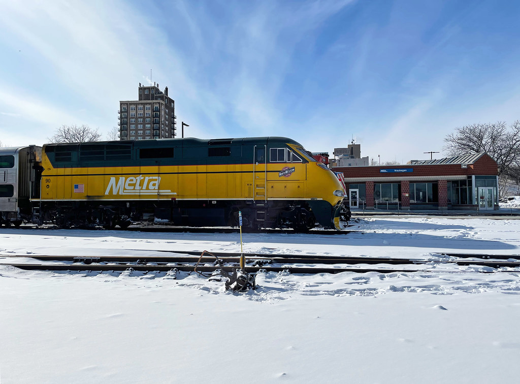 Metra C&NW Heritage Unit at Waukegan IL Thanks to a tip fr… Flickr
