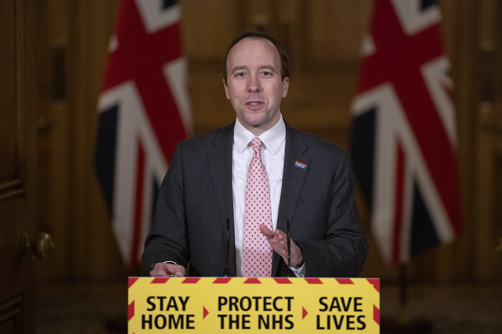 Matt Hancock holds press conference at No10 Downing Street a photo on