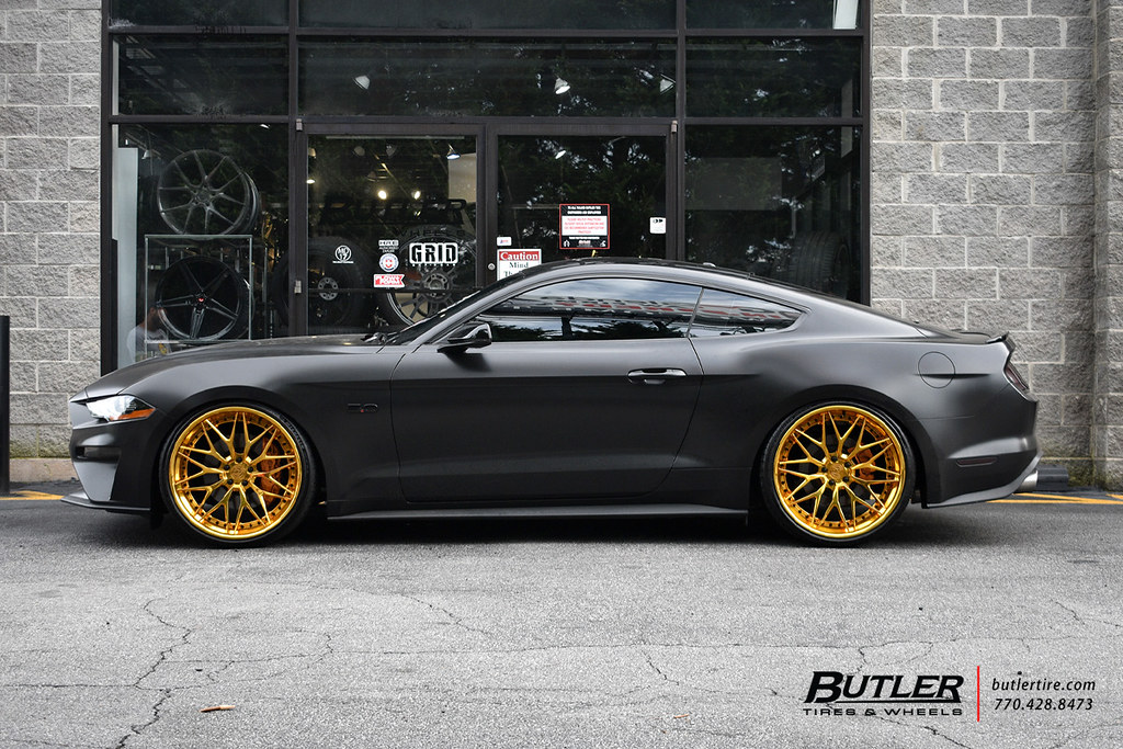 Ford Mustang with 22in AG Luxury AGL40 Wheels and Michelin Pilot Sport