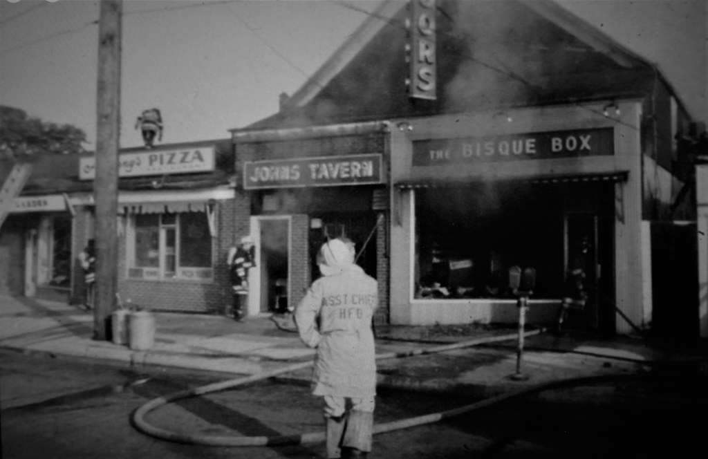 Old Hicksville NY 1967...Hix library pic. Fire in John's T… Flickr