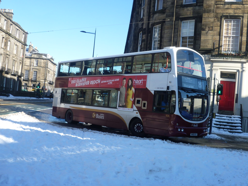 Lothian 908 at West Maitland Street, Edinburgh. Lothian 90… Flickr