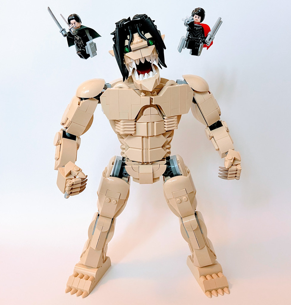 Lego Attack Titan (from Attack on Titan, Shingeki no Kyoji… Flickr