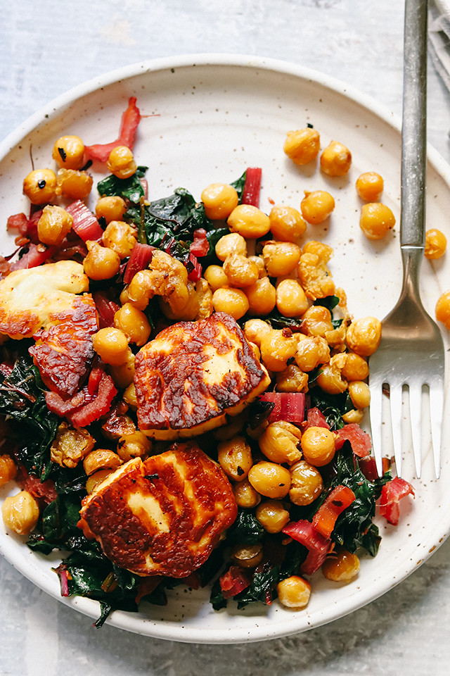 Spicy Chickpeas And Halloumi at Lamont Elkins blog