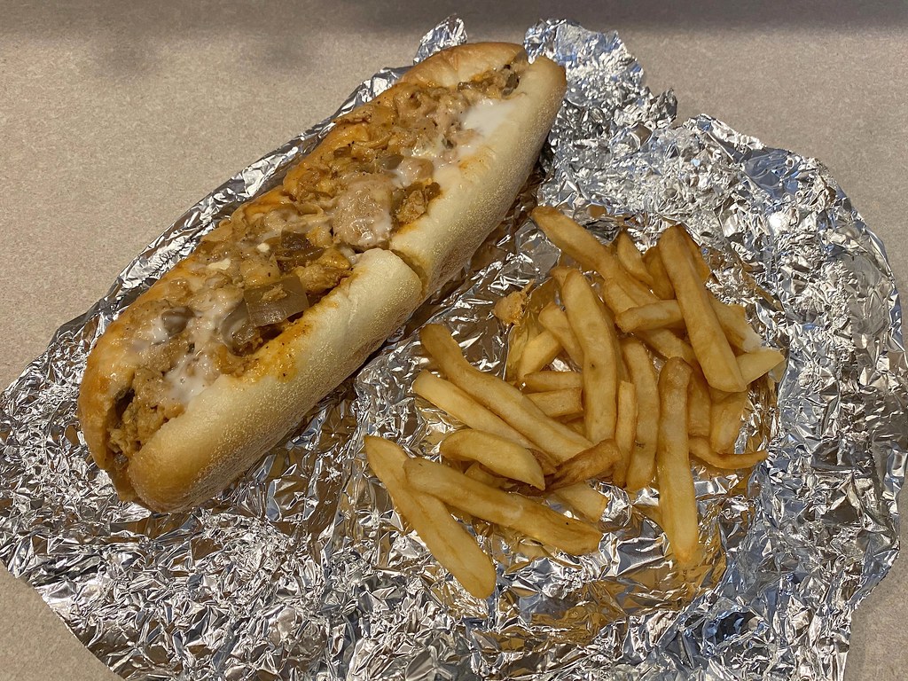 Buffalo Chicken Cheesesteak and Fries From Lina's Cucina i… Flickr