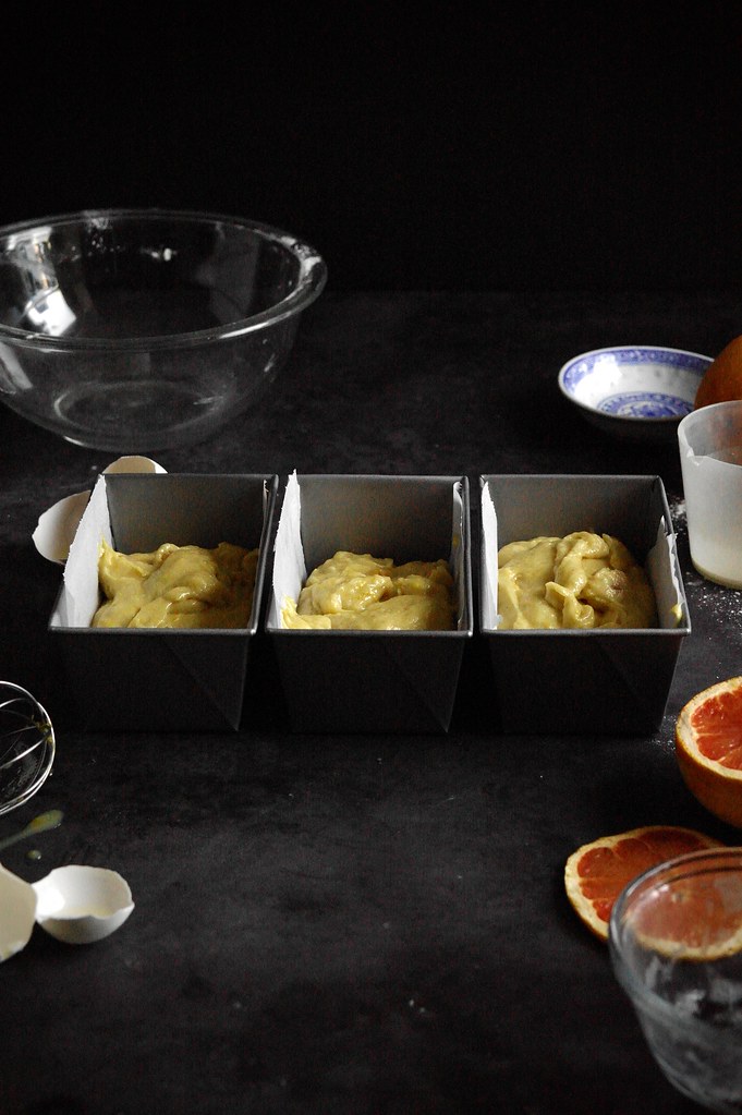 grapefruit, rose & cardamom loaf cakes tentimestea