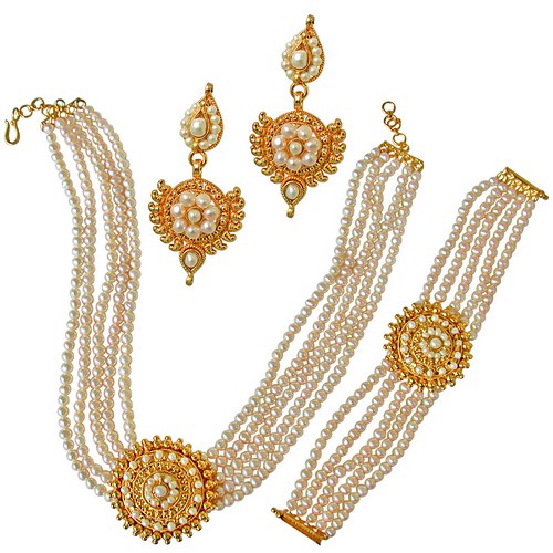Shop For Real Pearl Jewellery Sets Online From Surat Diamo… Flickr