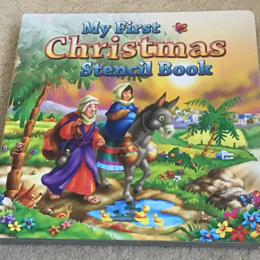 Christmas stencil book eBay item My First Christmas Sten… Flickr