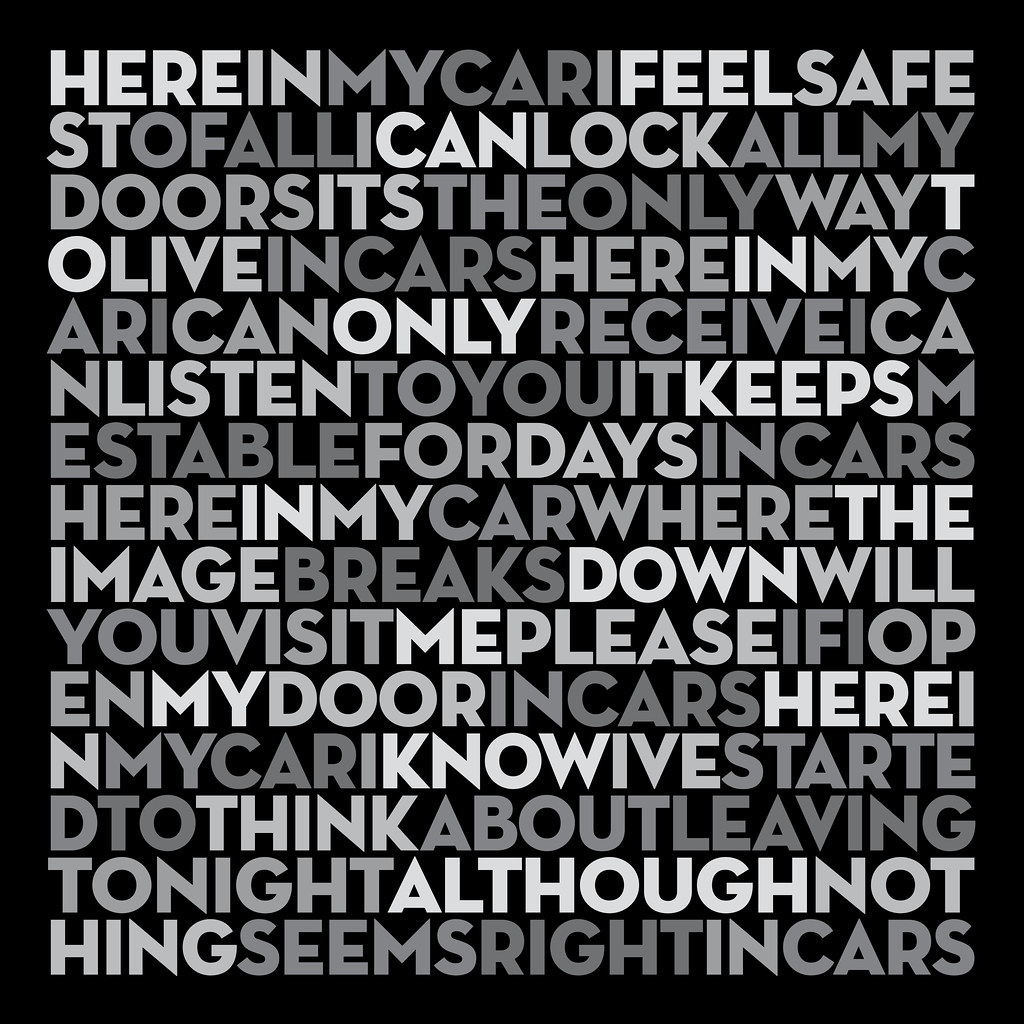 Cars Gary Numan Lyrics Here in my car I feel safest of… Flickr