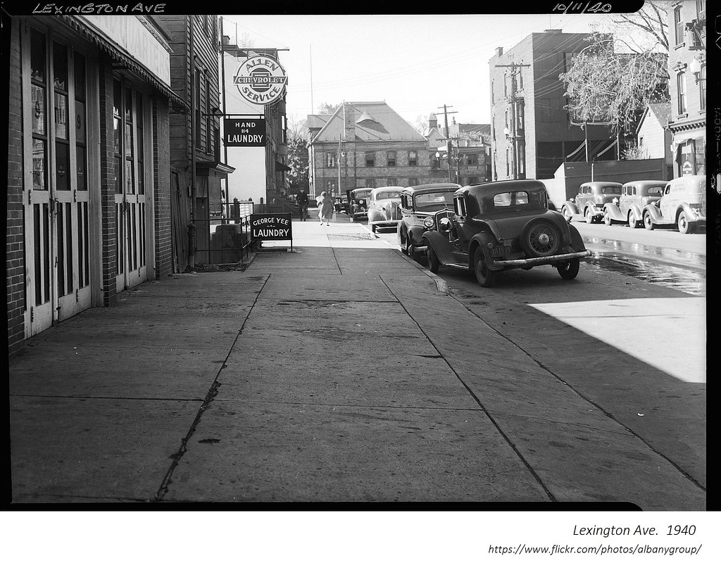 lexington ave looking towards Washington/Western 1940 a photo on