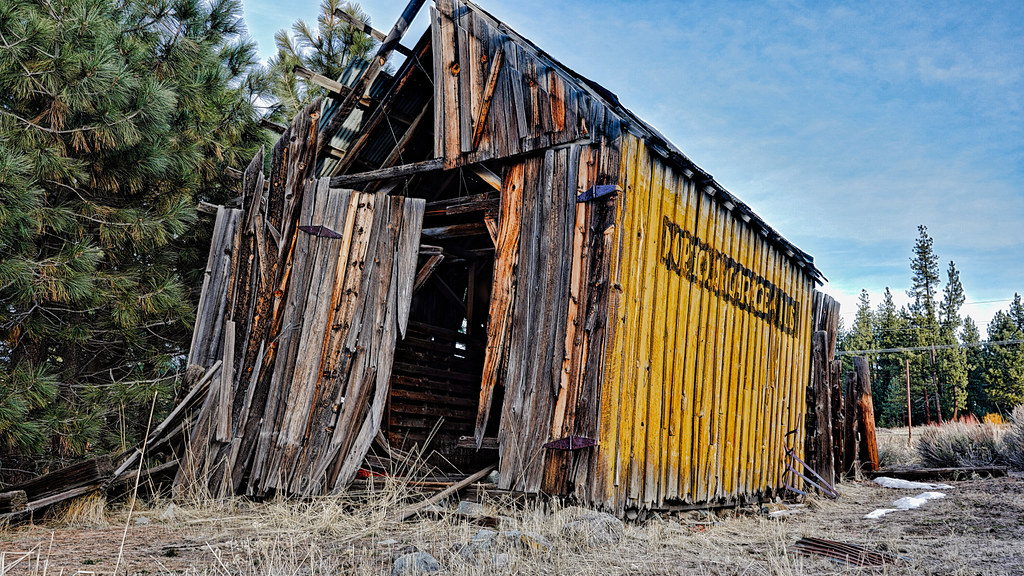 Highway Sign? CONTRAST!!! Yes. It reads "Portola Garage 4 … Flickr
