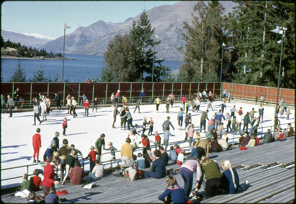 Ice skating at Queenstown, New Zealand, 1960s Mary M. McCa… Flickr