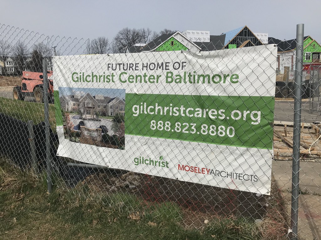 Sign, GIlchrist Baltimore construction site, Stadium Place… Flickr