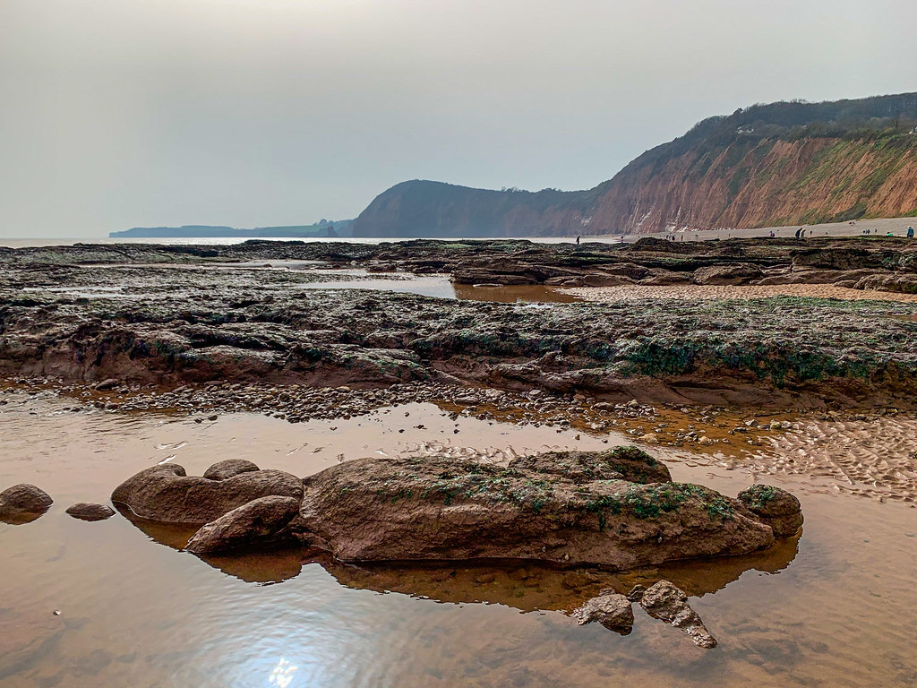 Sidmouth Low Tide Sidmouth Beach Walk Yvonne Hazell Flickr