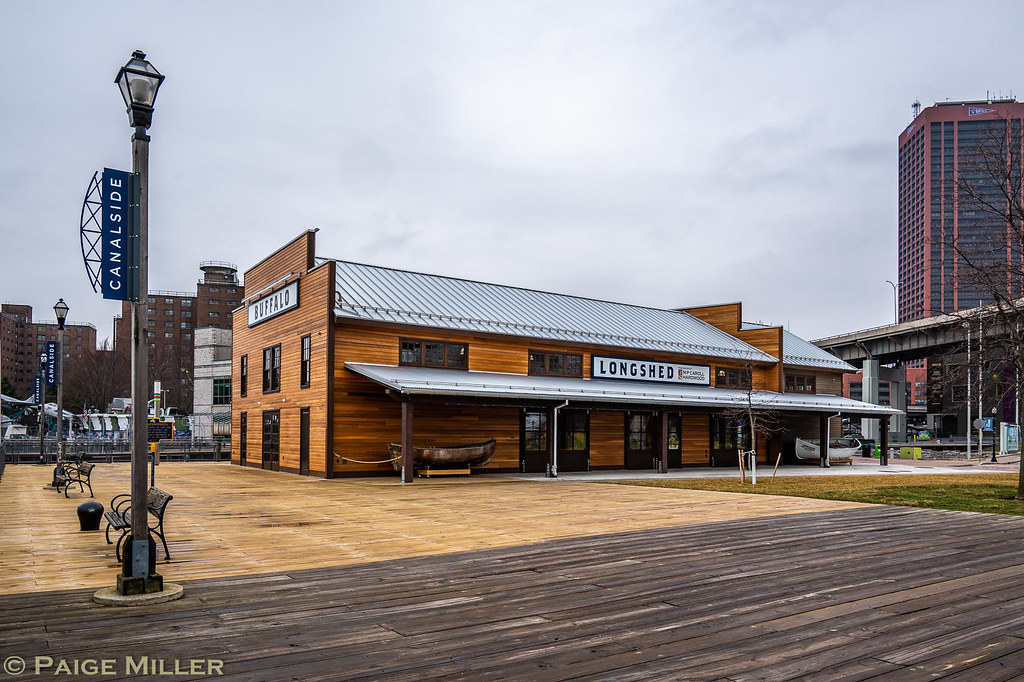 Buffalo, NY New building at Canalside, the Longshed Paige Miller