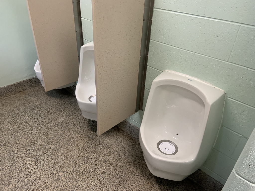 Sloan WES1000 Waterless Urinal with the bee! Elyse Horvath Flickr