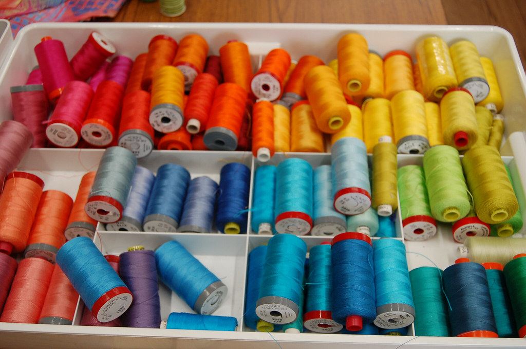 Aurifil box of goodies Birmingham Embroidery and Textile Art Flickr