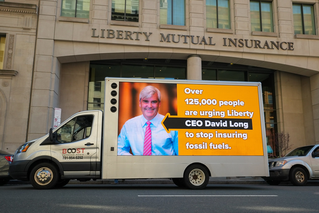 RAN visits the homes of Liberty Mutual executives with a message via