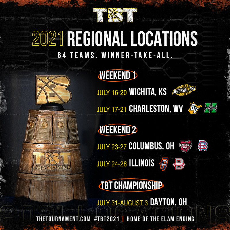 THE BASKETBALL TOURNAMENT ANNOUNCES FORMAT, LOCATIONS FOR 2021 TBT
