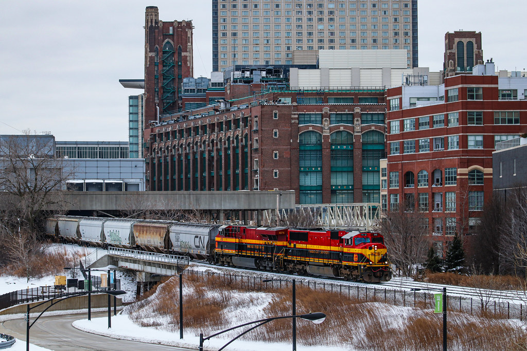 The Calumet Plant CN G887 emerges from underneath McCormic… Flickr