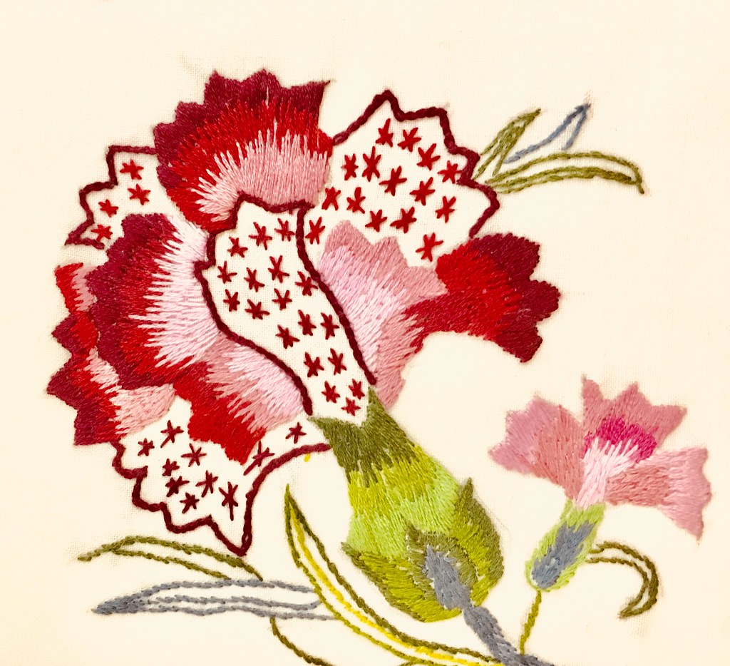 Crewel carnation Birmingham Embroidery and Textile Art Flickr