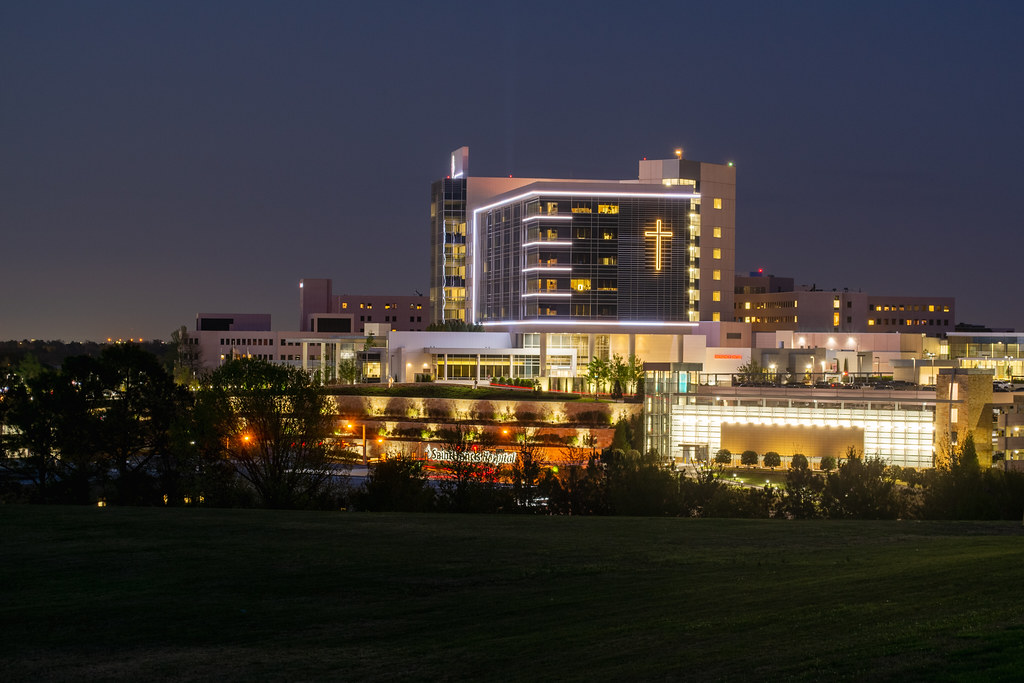 St. Francis Hospital Tulsa, Oklahoma. 5 frame HDR, layered… Flickr