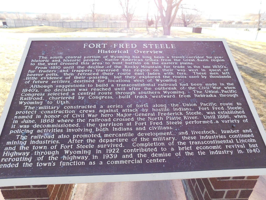 Ft Fred Steele Historic Marker Rest area at Exit 228 on I … Flickr