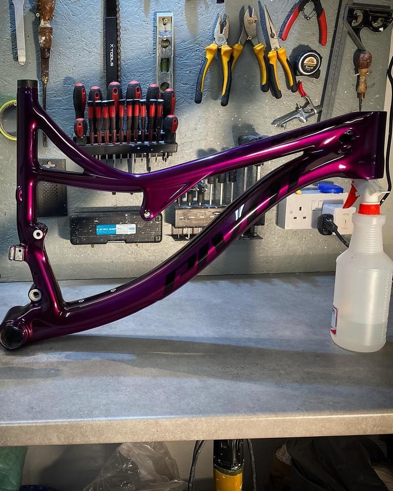 Respray bike frame Singletrack World Magazine April 23, 2021