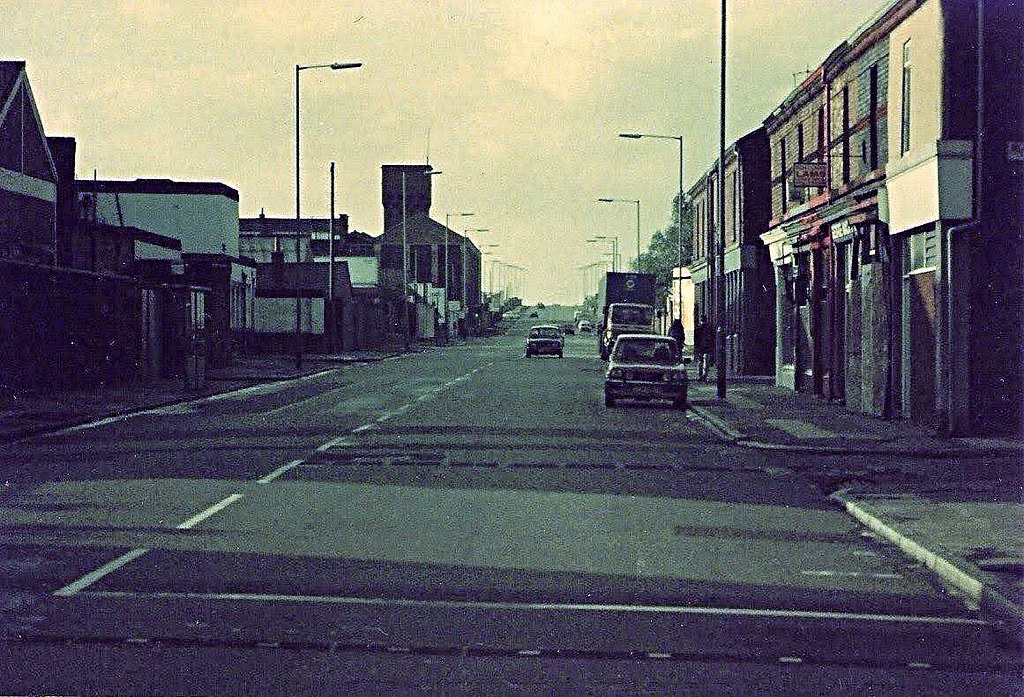 Hawthorne rd, Bootle, Merseyside, 1983. See description for context a