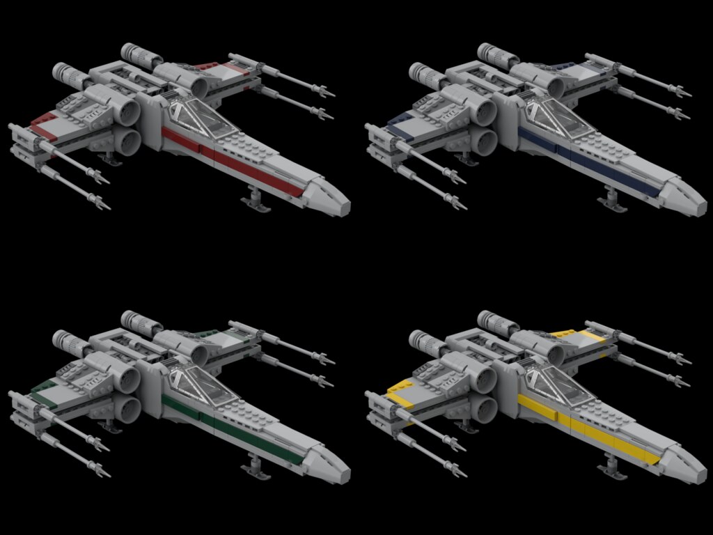 XWing Squadrons Red, Blue, Green and Gold. Which will you… Willis