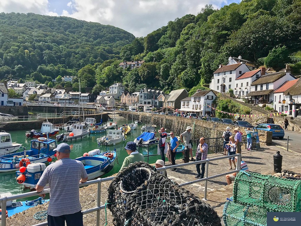 Lynmouth Harbour in North Devon Small fishing boats and lo… Flickr