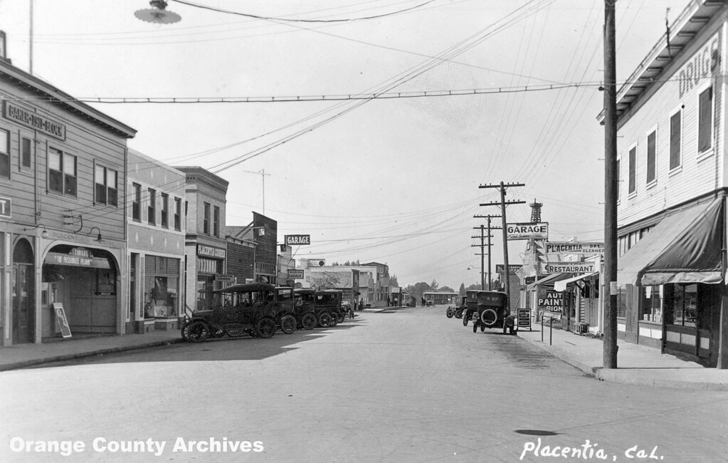 Downtown Placentia, circa early 1920s a photo on Flickriver