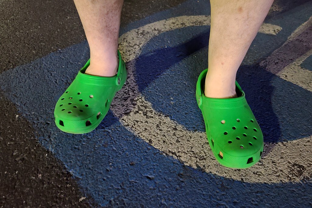 Standing in green Crocs a photo on Flickriver