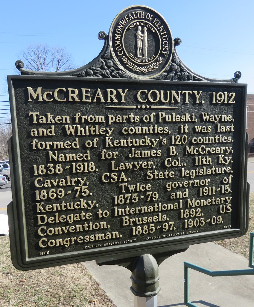 McCreary County, 1912 Marker (Whitley City, Kentucky) Flickr