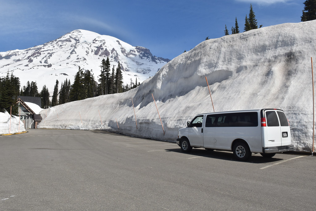 Lower Paradise Parking Area NPS photo. April 23, 2021. Flickr