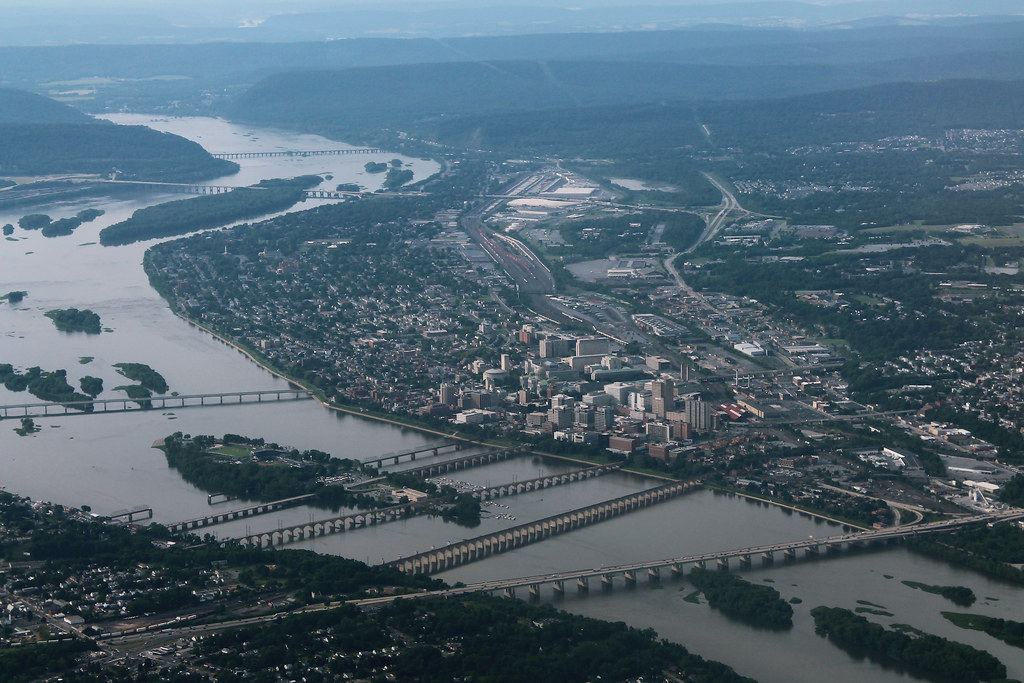 Harrisburg and Susquehanna River Aerial June 2016 Flickr