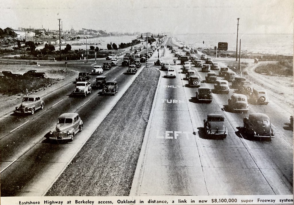 Eastshore Highway, c. 1940 Berkeley University, source u… Flickr
