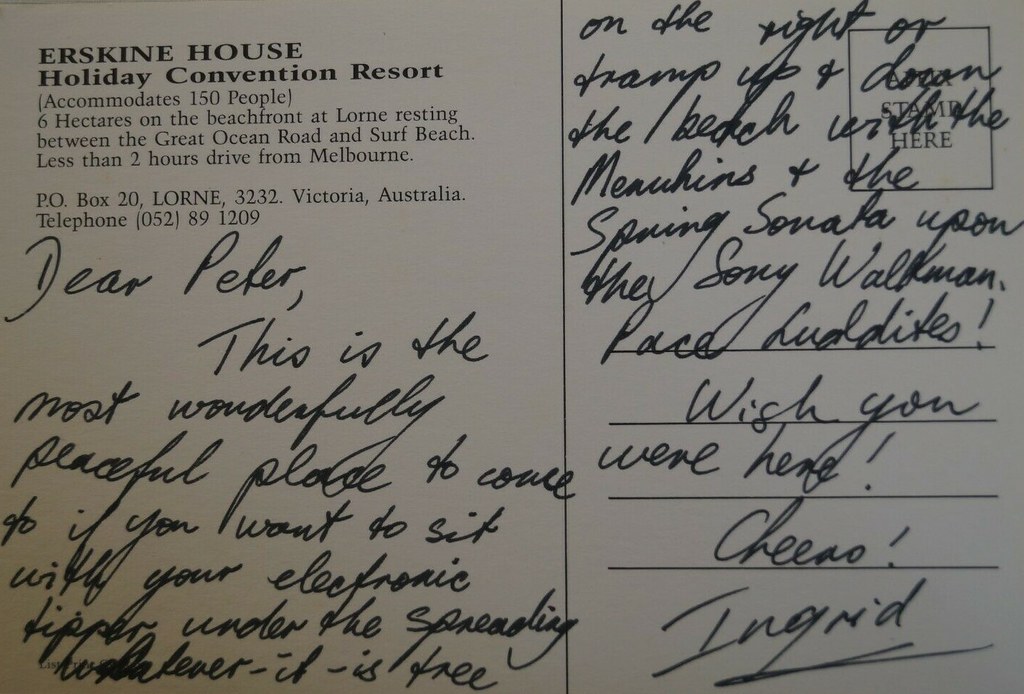 Erskine House, Lorne, Victoria circa 1970s reverse Flickr