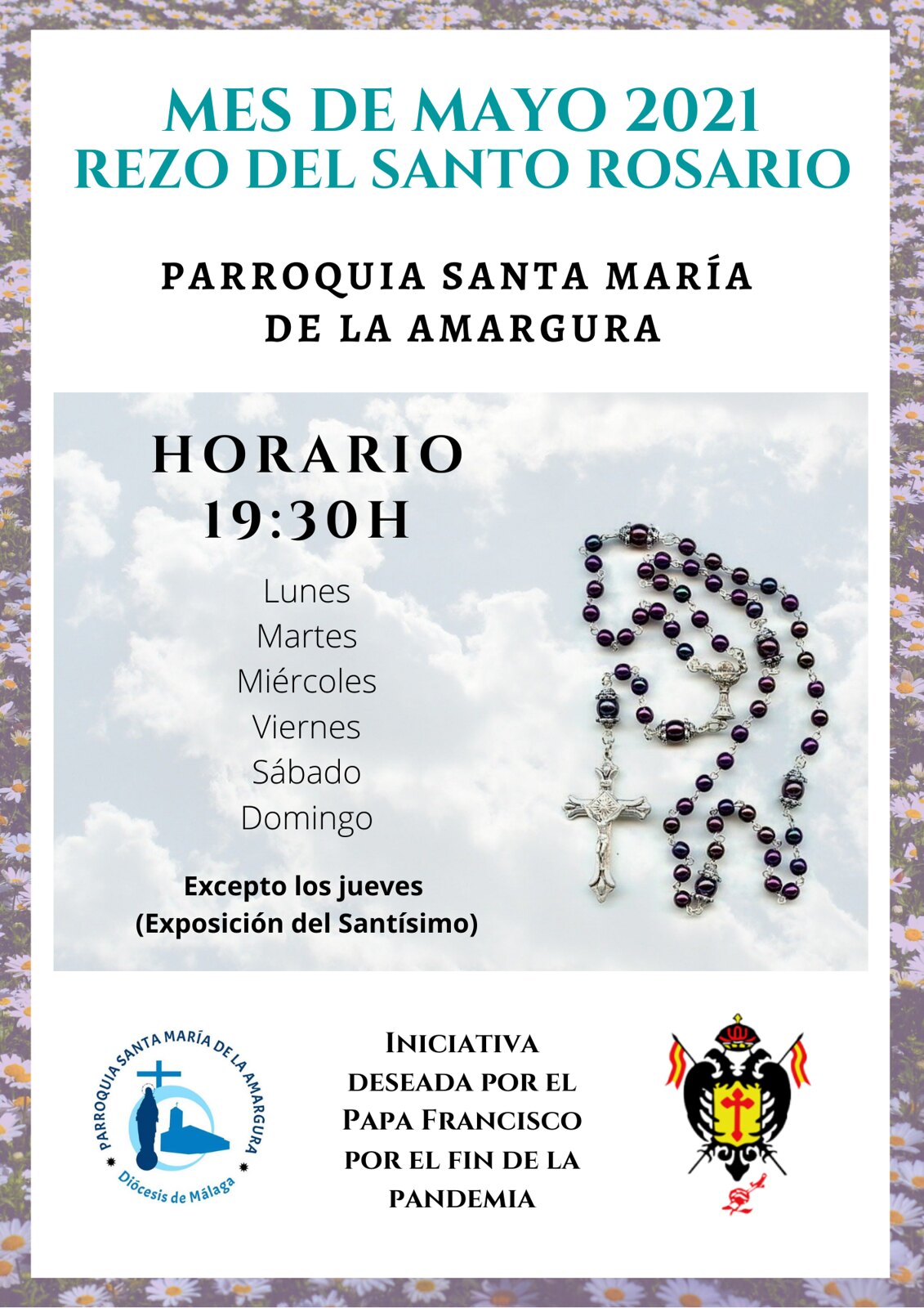 Rezo del Santo Rosario mes de mayo 2021 Parroquia Santa María de la
