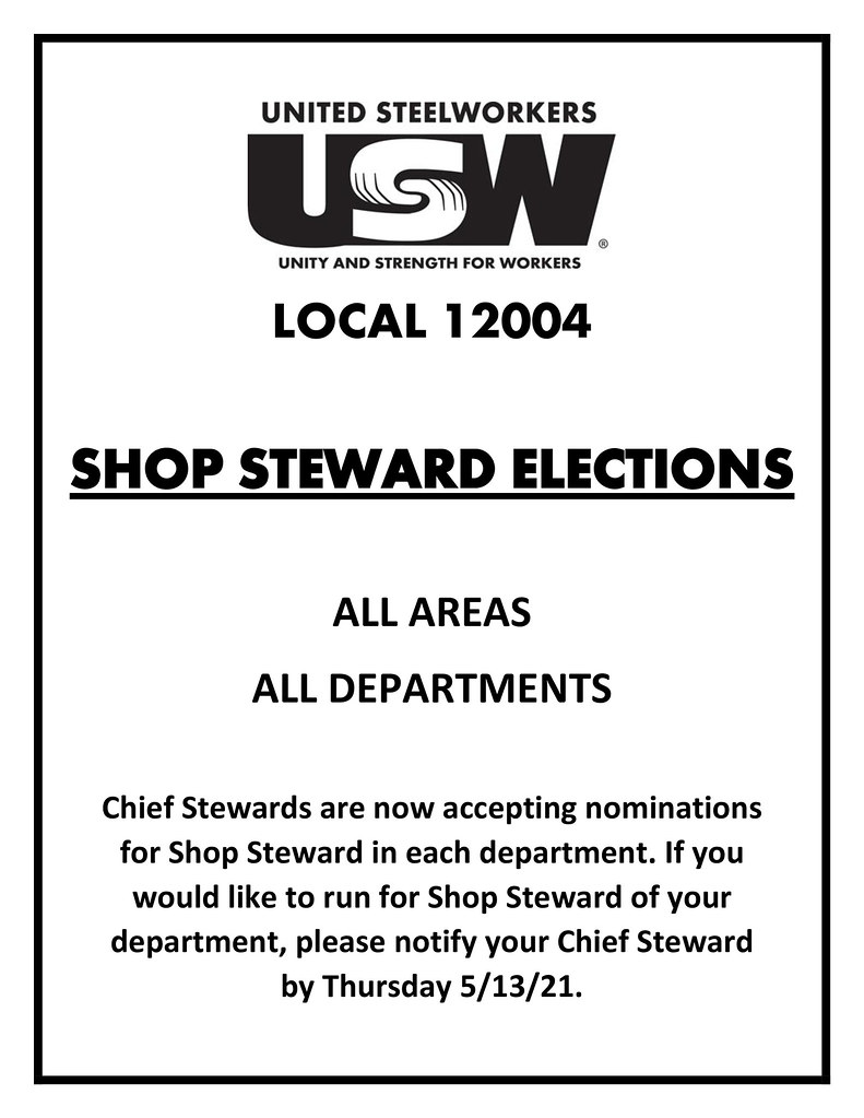 Shop Steward Election jpg USW 12004 Flickr