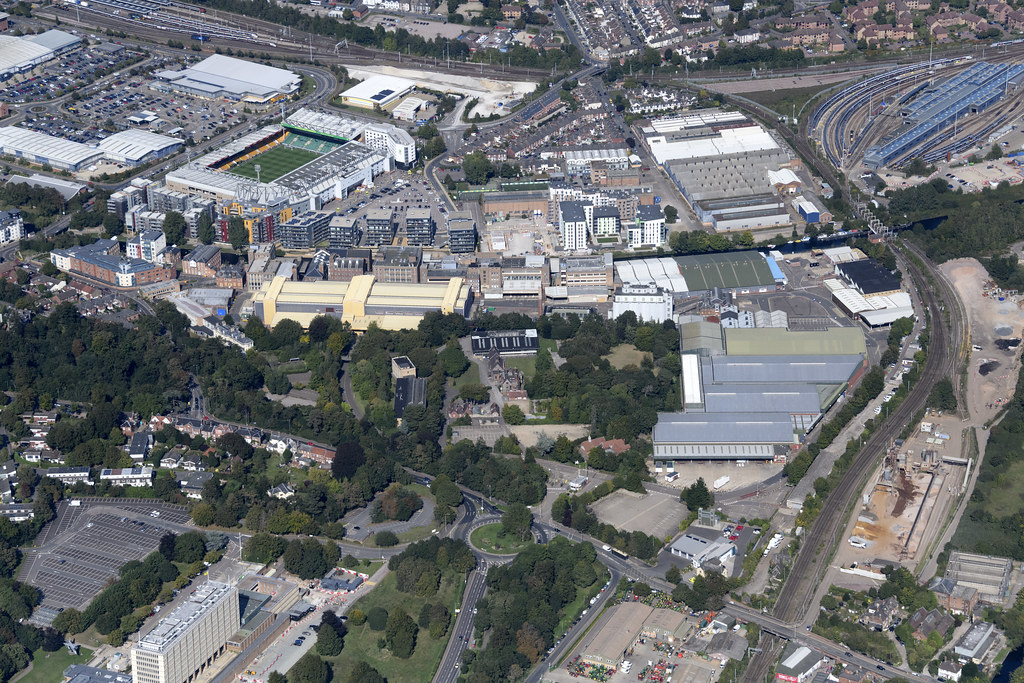 Norwich aerial image Carrow & Bracondale area Aerial view… Flickr