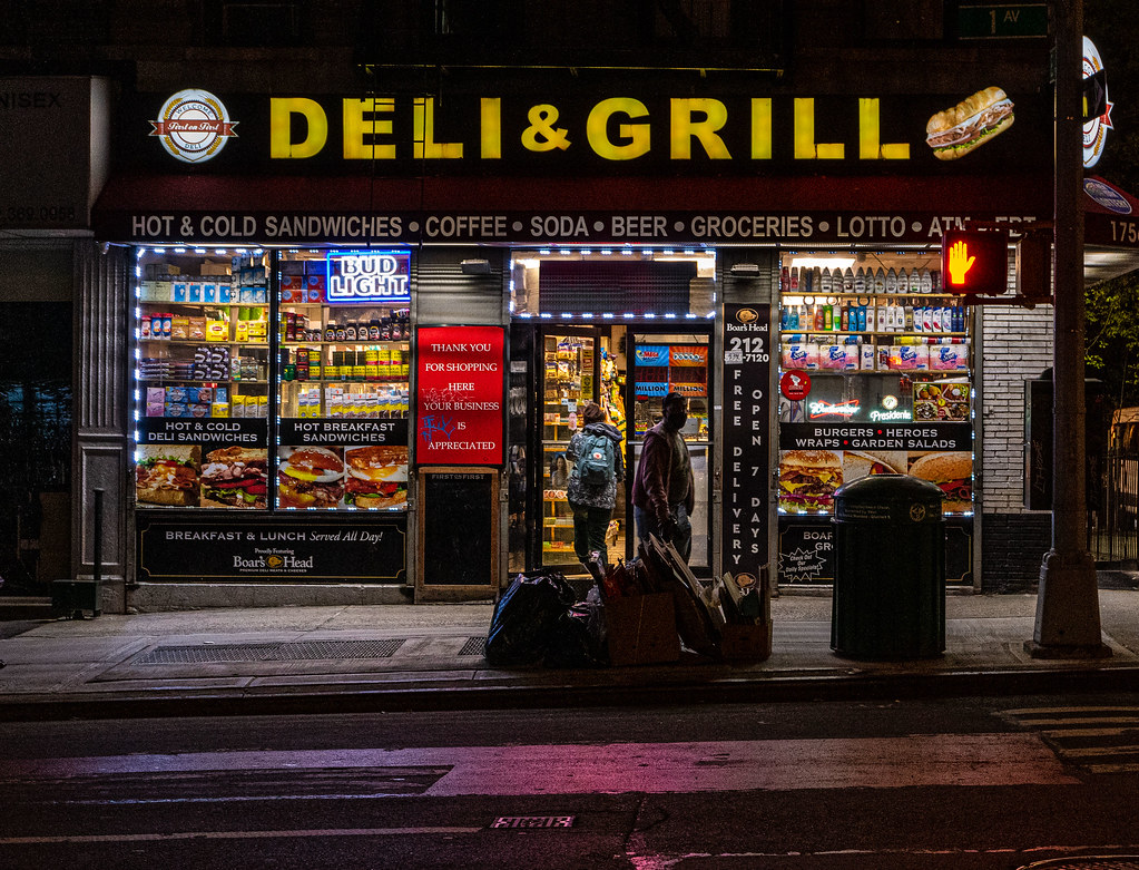 Deli & Grill New York Deli at Night Eric Falk Flickr