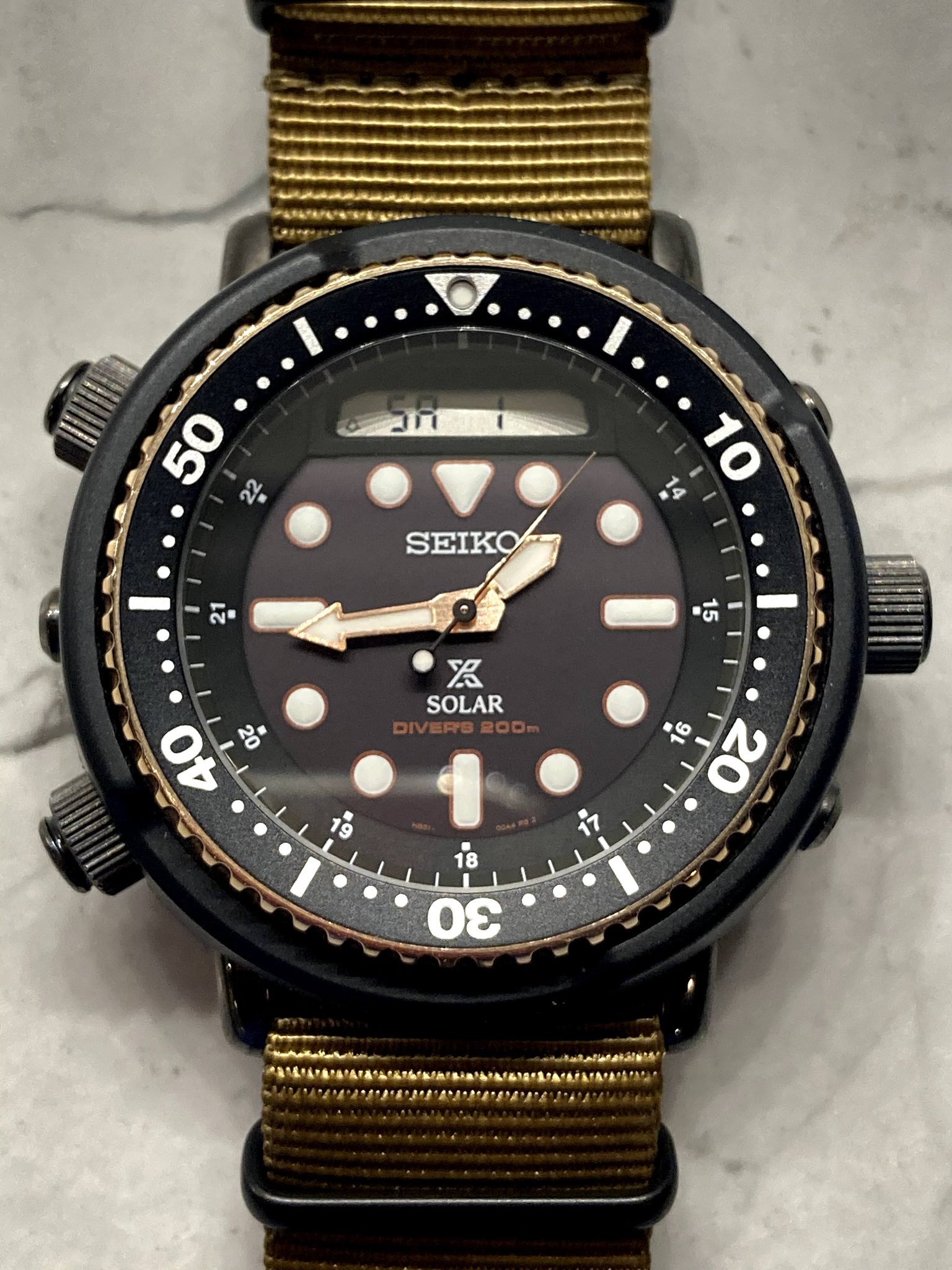 SOLD Seiko SNJ028 Gold Arnie Reissue (H85100A0) 283 OBO The