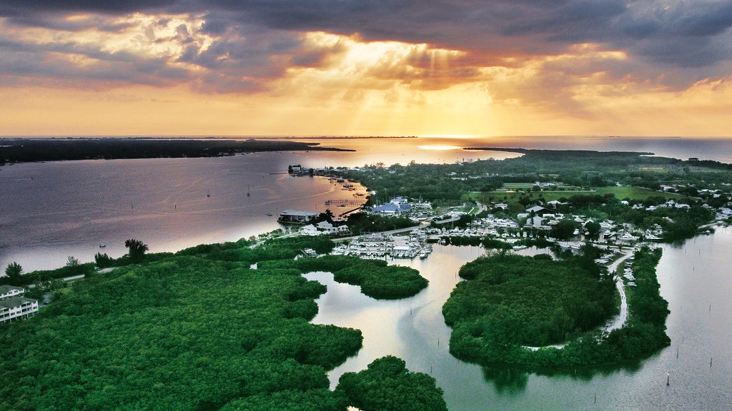 snead isle sunset drone fav View of snead island Philip Wilk Flickr