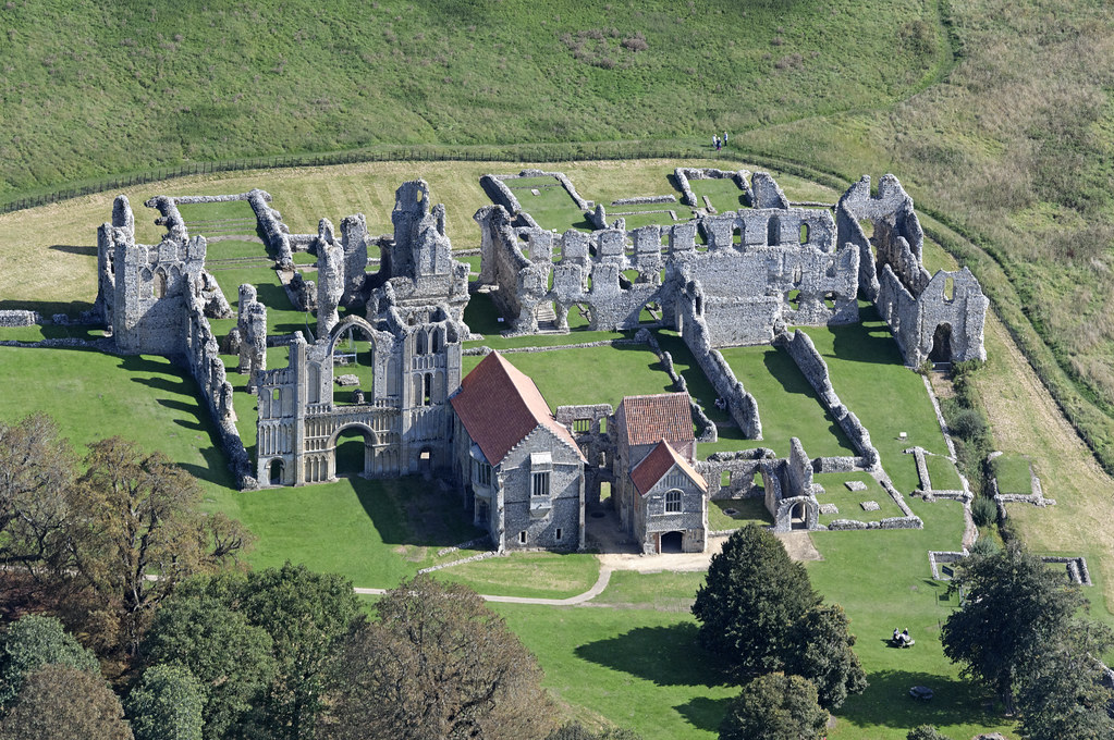 Castle Acre Priory aerial image Norfolk UK aerial view o… Flickr