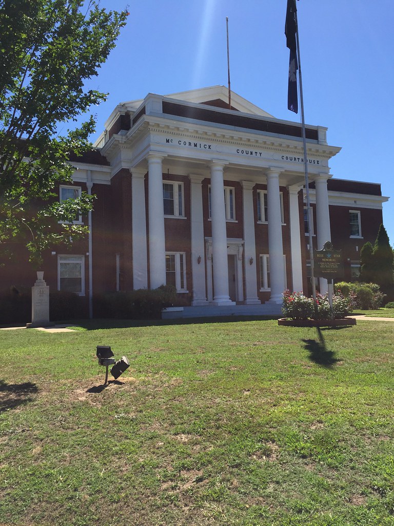 McCormick County Courthouse in McCormick, South Carolina. … Flickr