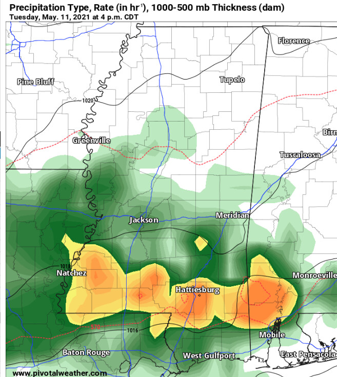 5/6/21 South Mississippi Forecast Still nice, but rain returns next