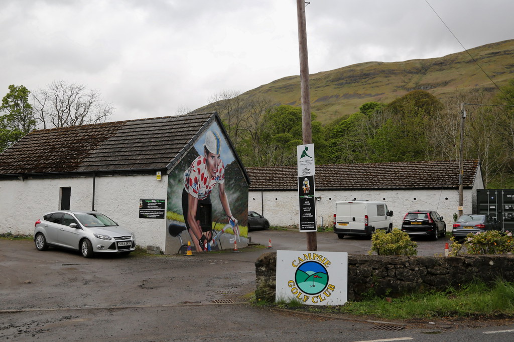 Robert Millar Mural, Crow Road, Lennoxtown. Making quite a… Flickr