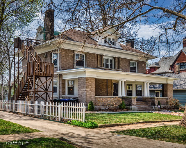 Carlton Aldrich House, Franklin Square Historic District, Bloomington