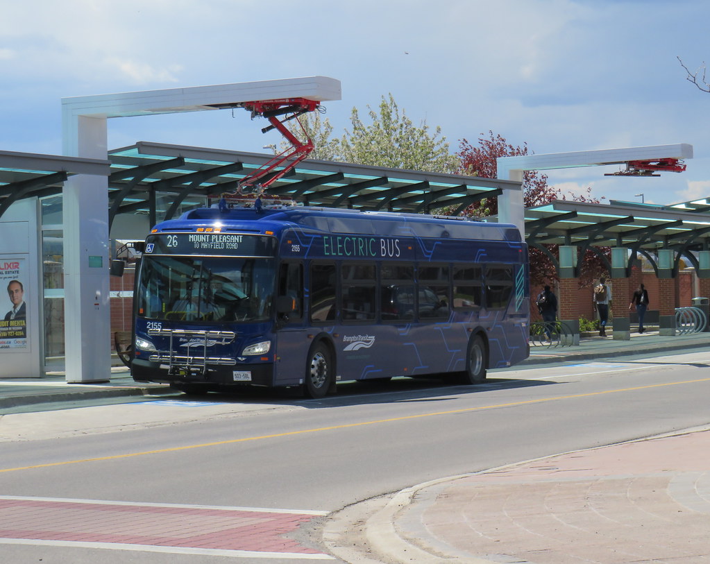 Electric New Brampton Transit batteryelectric charging du… Flickr